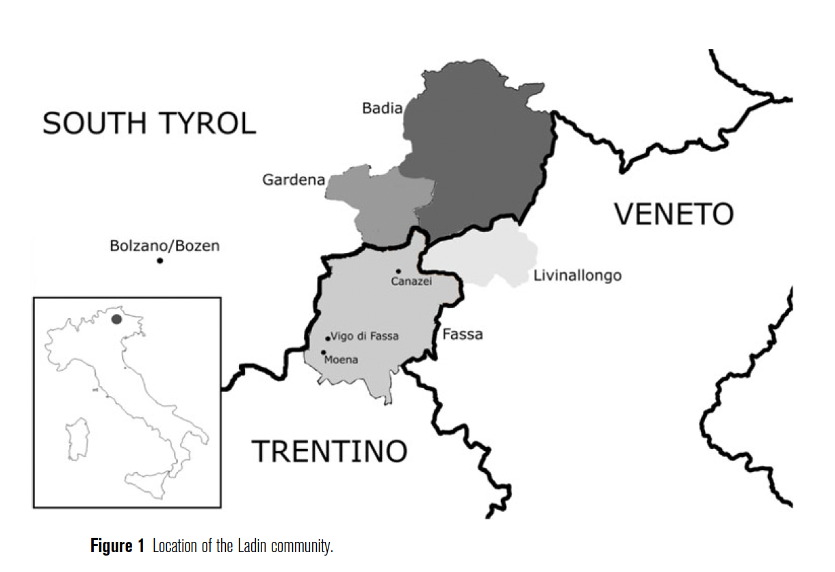 Ladin map